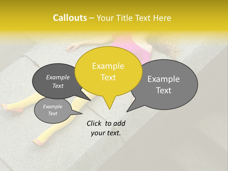 Graffiti Beautiful Young PowerPoint Template