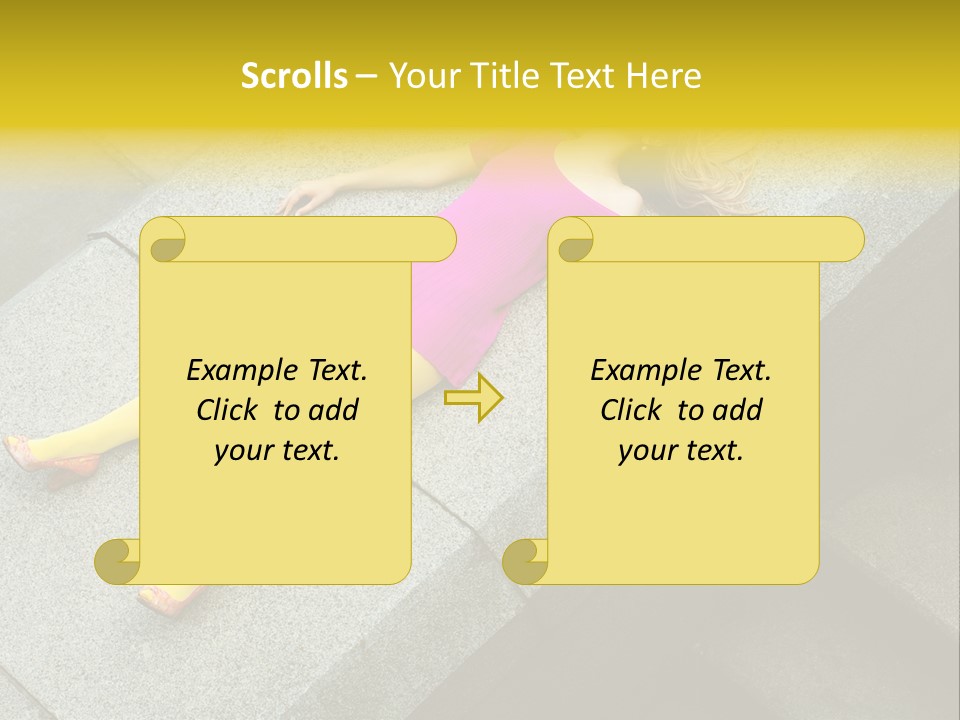 Graffiti Beautiful Young PowerPoint Template