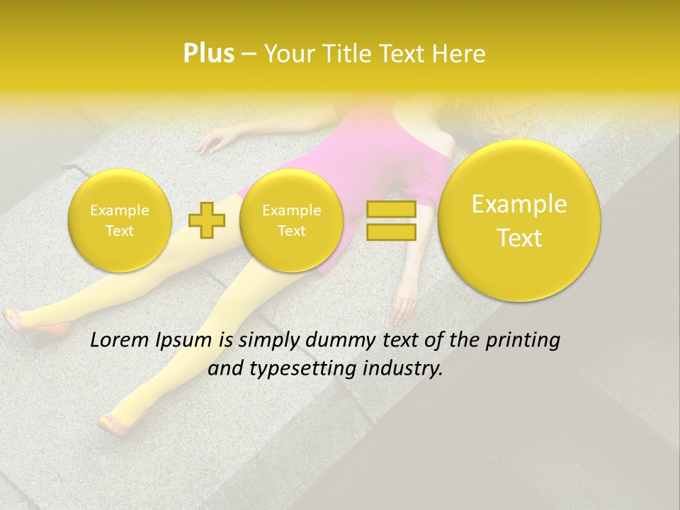 Graffiti Beautiful Young PowerPoint Template