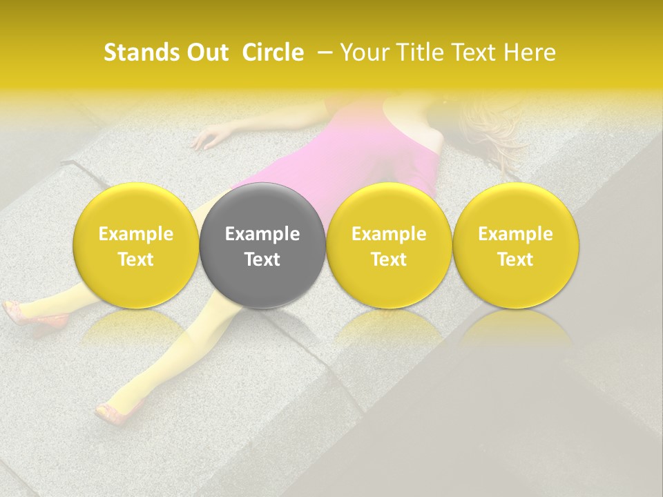 Graffiti Beautiful Young PowerPoint Template