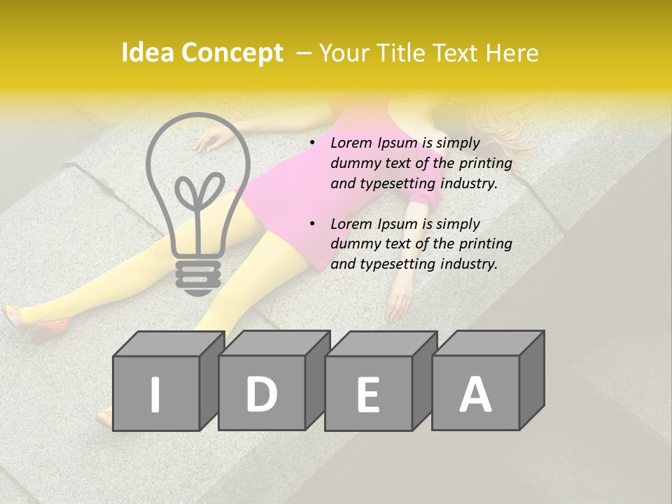 Graffiti Beautiful Young PowerPoint Template