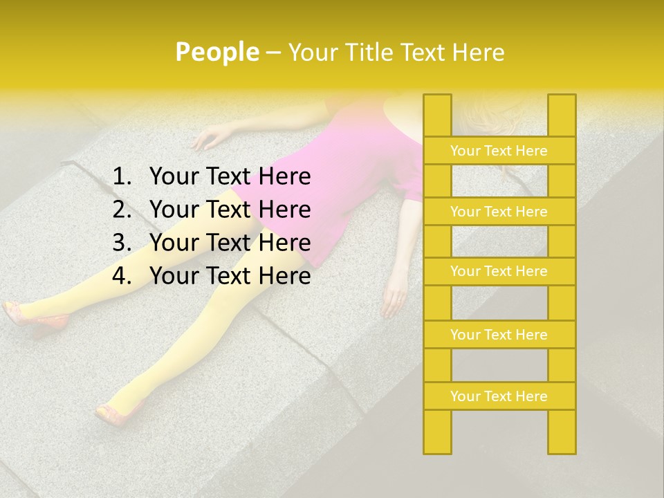 Graffiti Beautiful Young PowerPoint Template