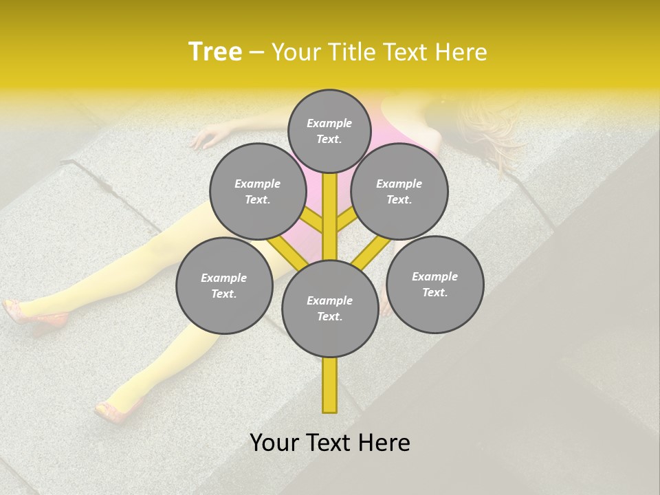 Graffiti Beautiful Young PowerPoint Template