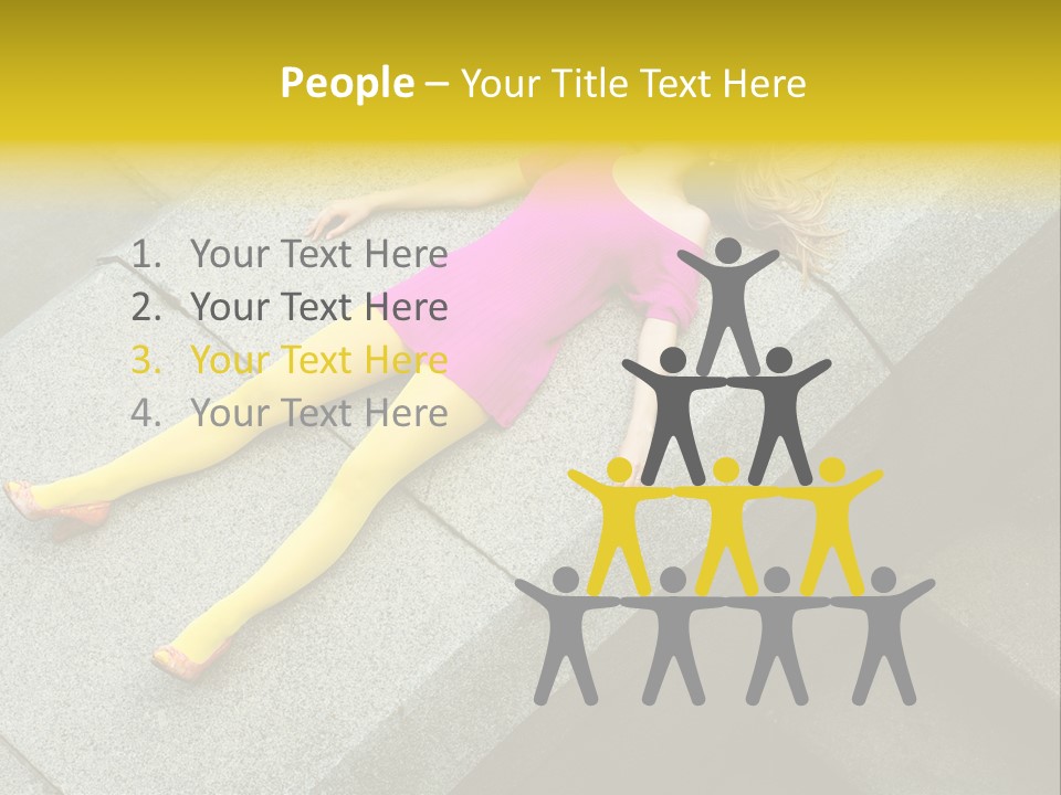 Graffiti Beautiful Young PowerPoint Template