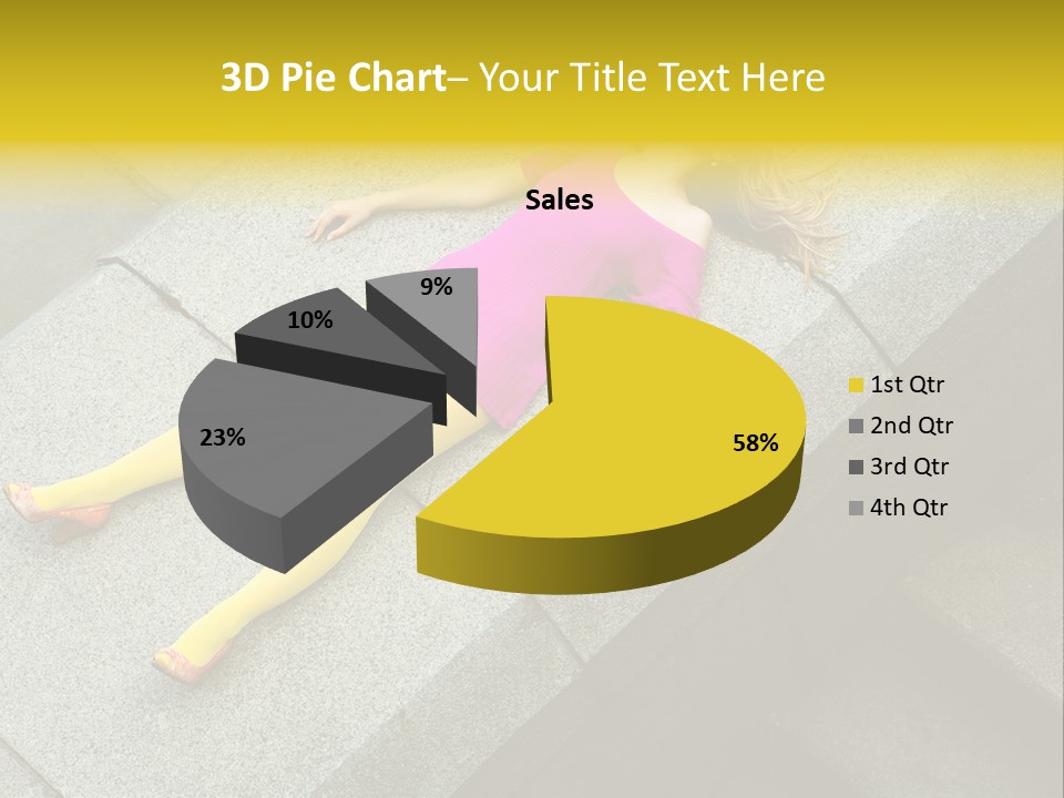 Graffiti Beautiful Young PowerPoint Template