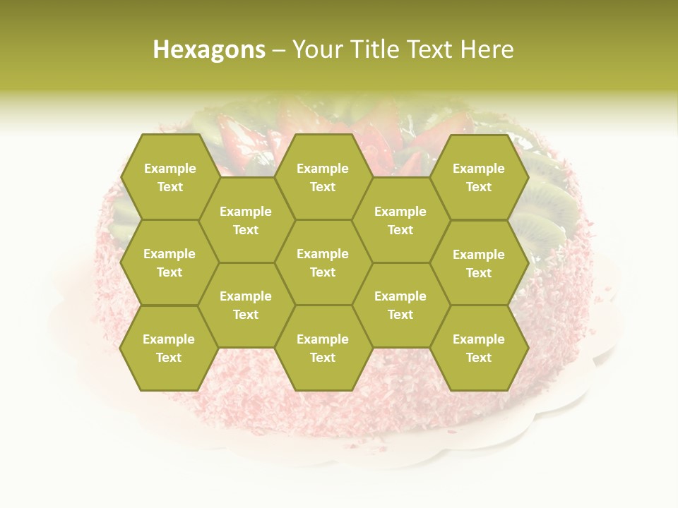 Kiwi Strawberry Cake PowerPoint Template