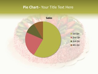 Kiwi Strawberry Cake PowerPoint Template