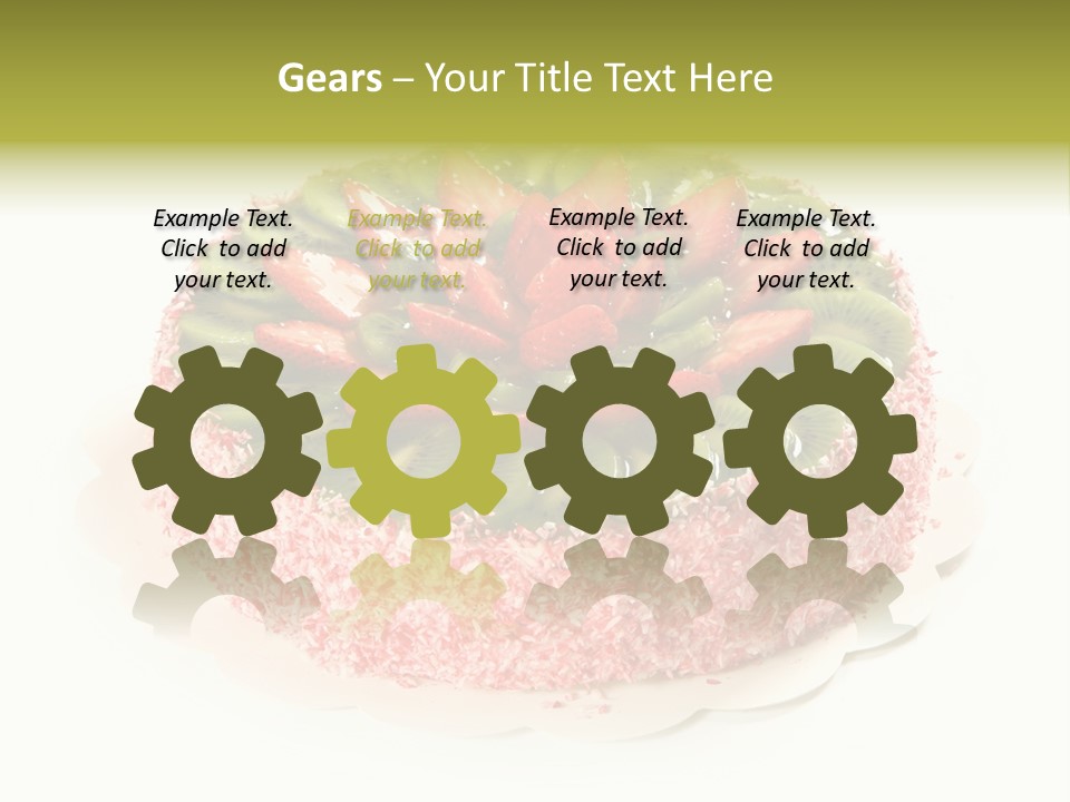 Kiwi Strawberry Cake PowerPoint Template