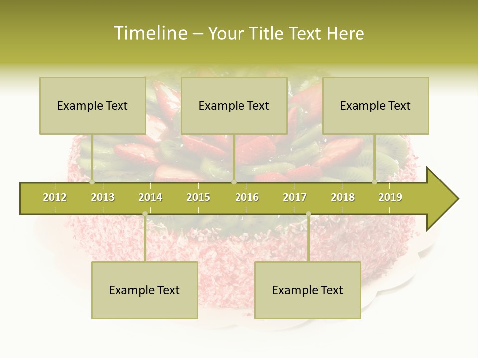 Kiwi Strawberry Cake PowerPoint Template