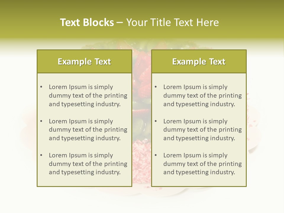 Kiwi Strawberry Cake PowerPoint Template