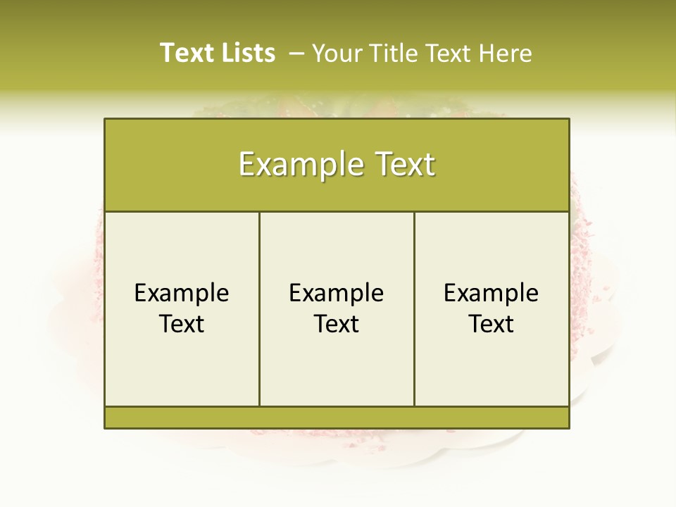 Kiwi Strawberry Cake PowerPoint Template