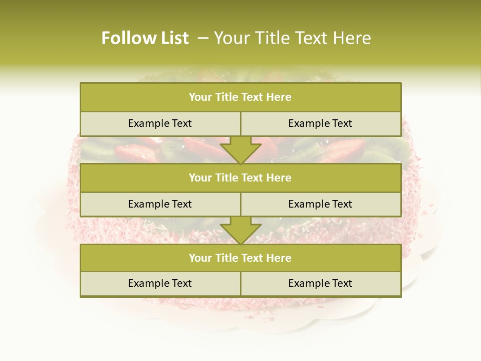 Kiwi Strawberry Cake PowerPoint Template