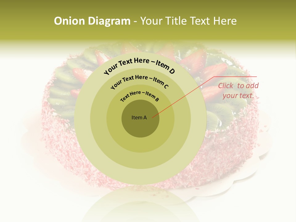 Kiwi Strawberry Cake PowerPoint Template