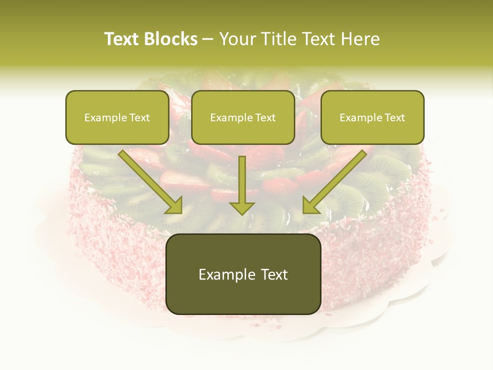 Kiwi Strawberry Cake PowerPoint Template