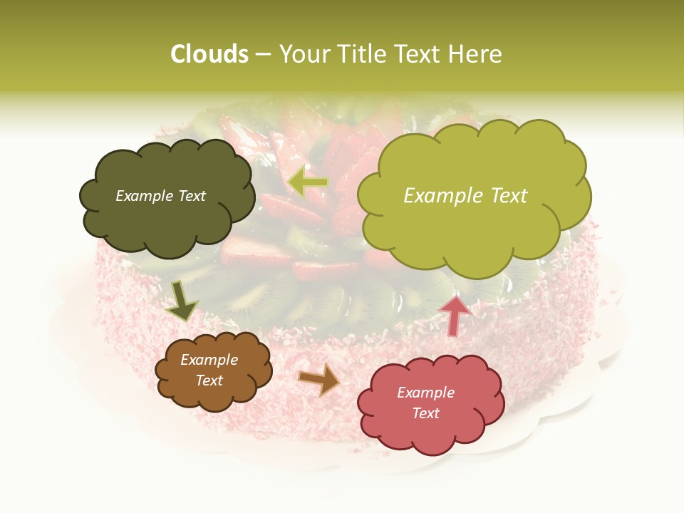 Kiwi Strawberry Cake PowerPoint Template