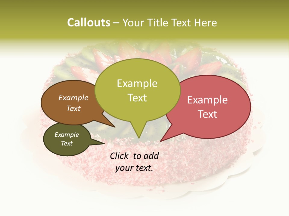 Kiwi Strawberry Cake PowerPoint Template