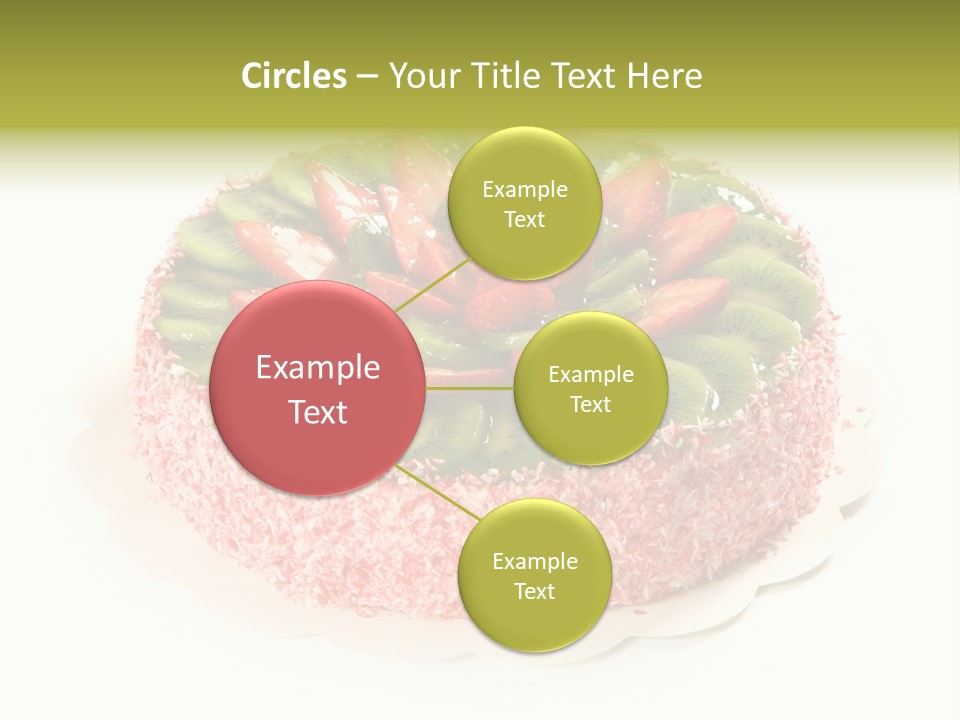 Kiwi Strawberry Cake PowerPoint Template