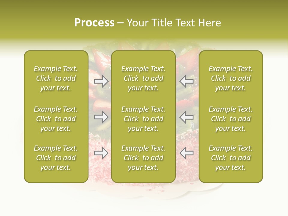 Kiwi Strawberry Cake PowerPoint Template