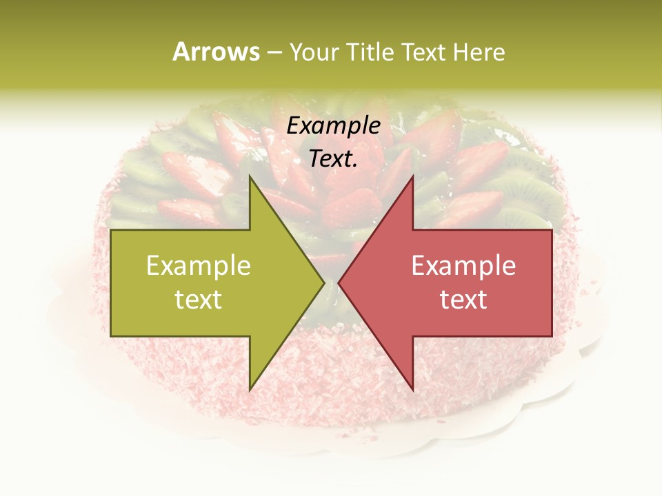 Kiwi Strawberry Cake PowerPoint Template