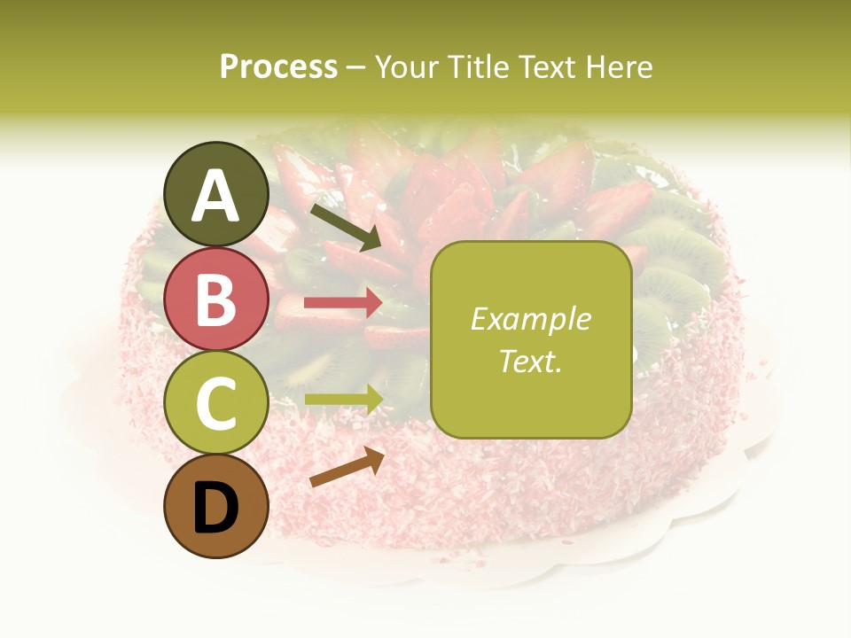 Kiwi Strawberry Cake PowerPoint Template