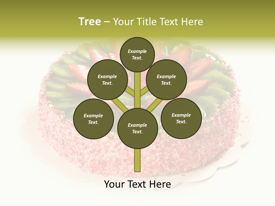 Kiwi Strawberry Cake PowerPoint Template
