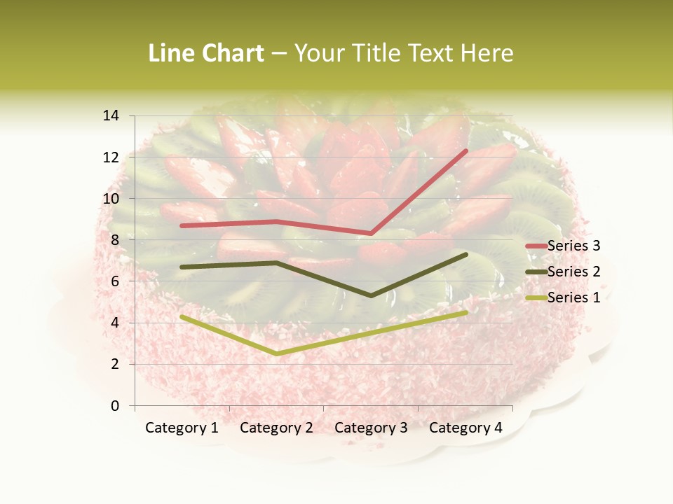 Kiwi Strawberry Cake PowerPoint Template