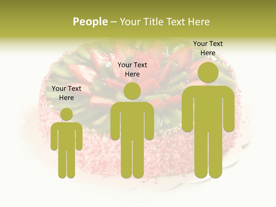 Kiwi Strawberry Cake PowerPoint Template