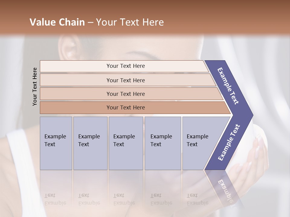 White Beautiful Woman PowerPoint Template