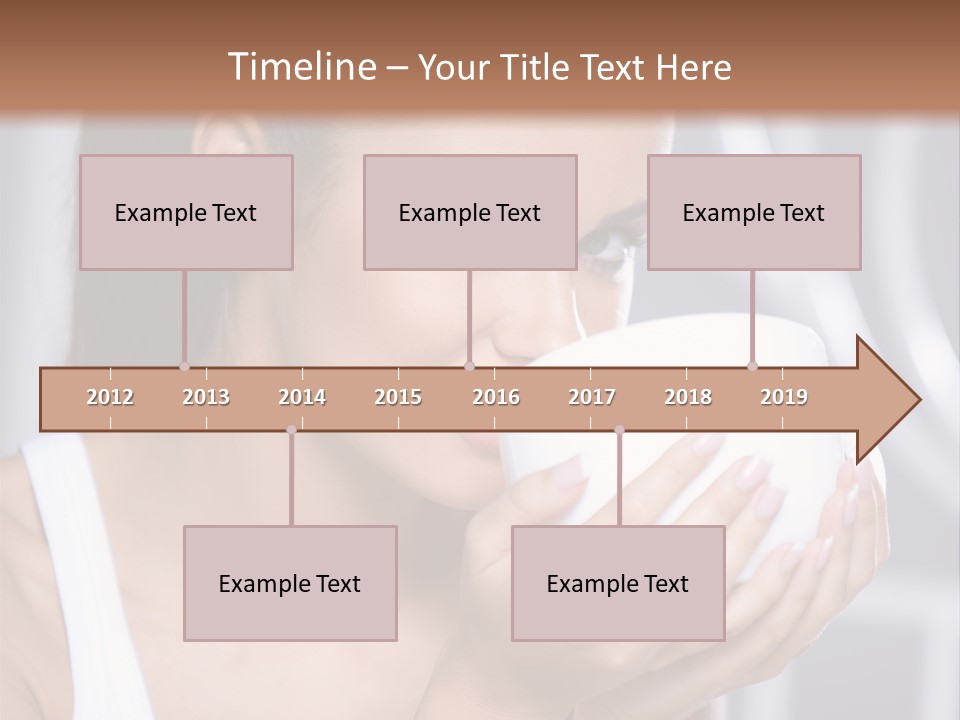 White Beautiful Woman PowerPoint Template