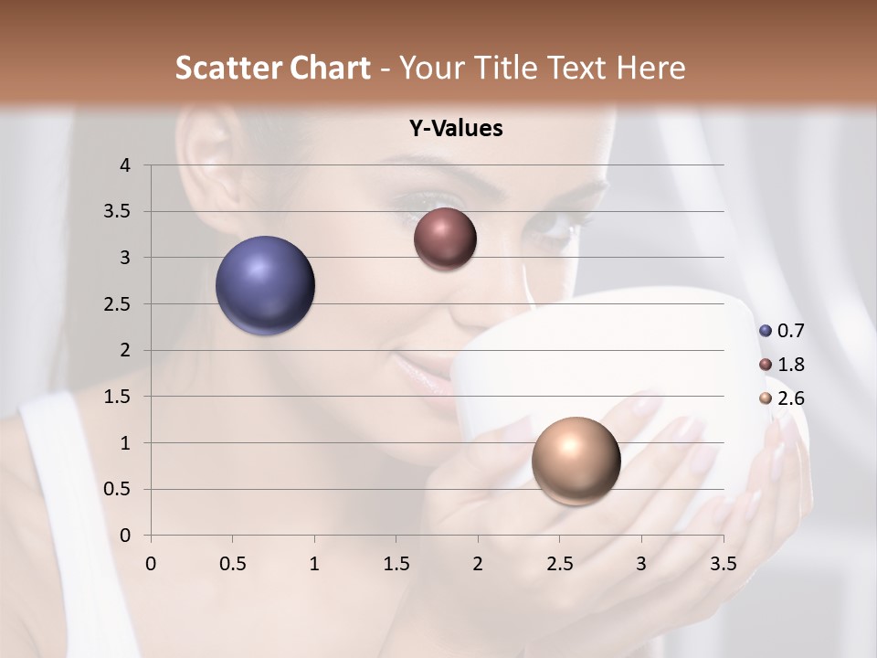 White Beautiful Woman PowerPoint Template