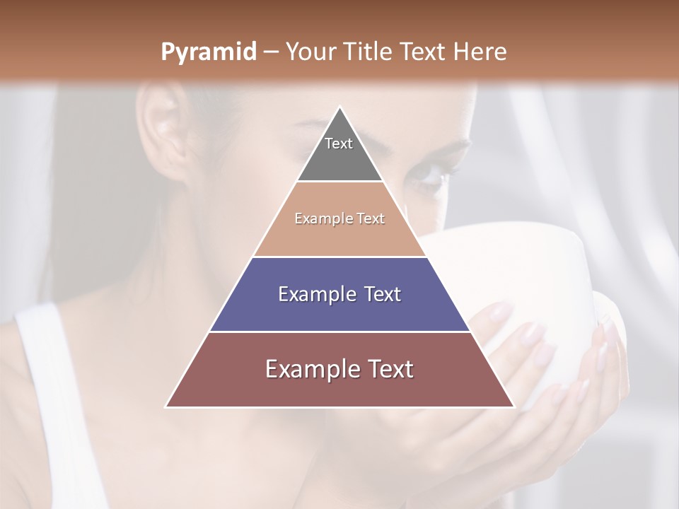 White Beautiful Woman PowerPoint Template