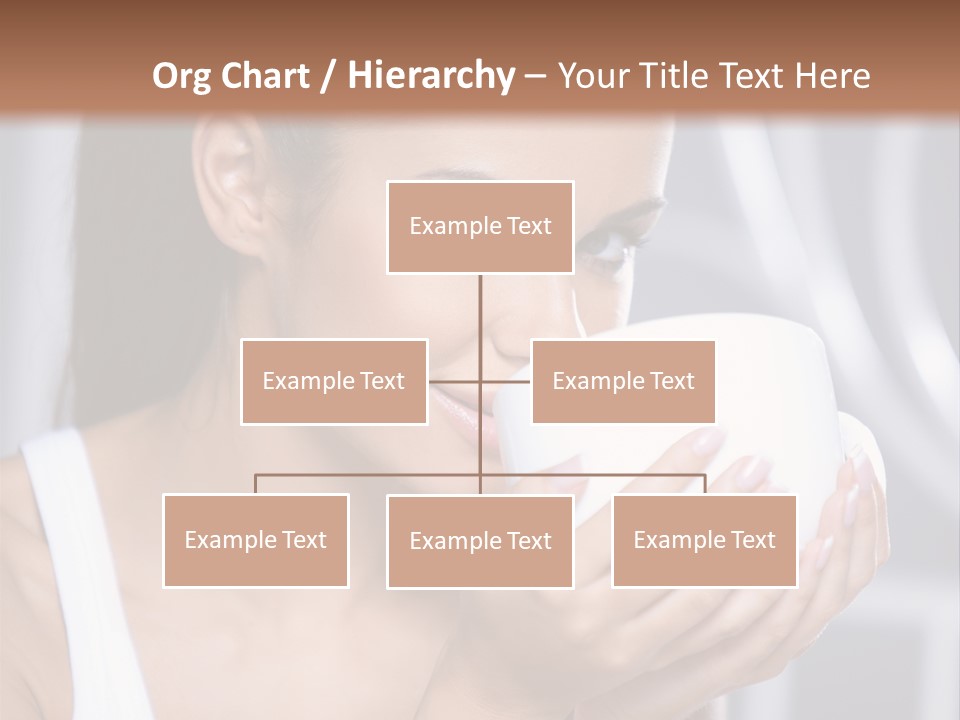 White Beautiful Woman PowerPoint Template