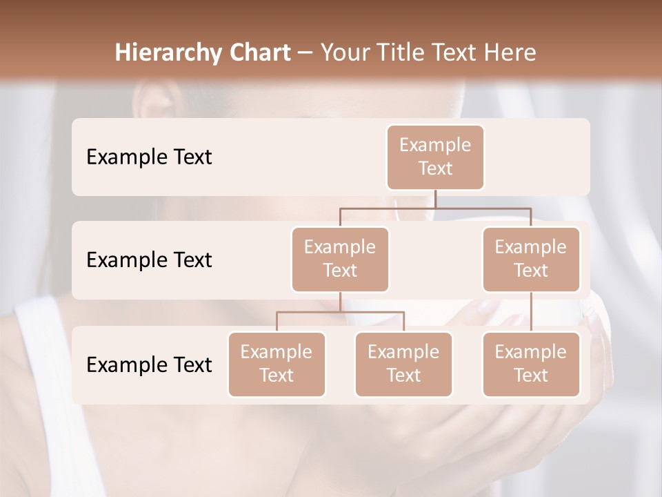 White Beautiful Woman PowerPoint Template