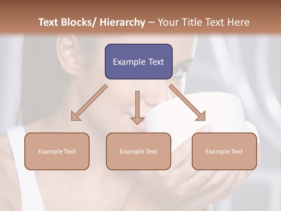 White Beautiful Woman PowerPoint Template