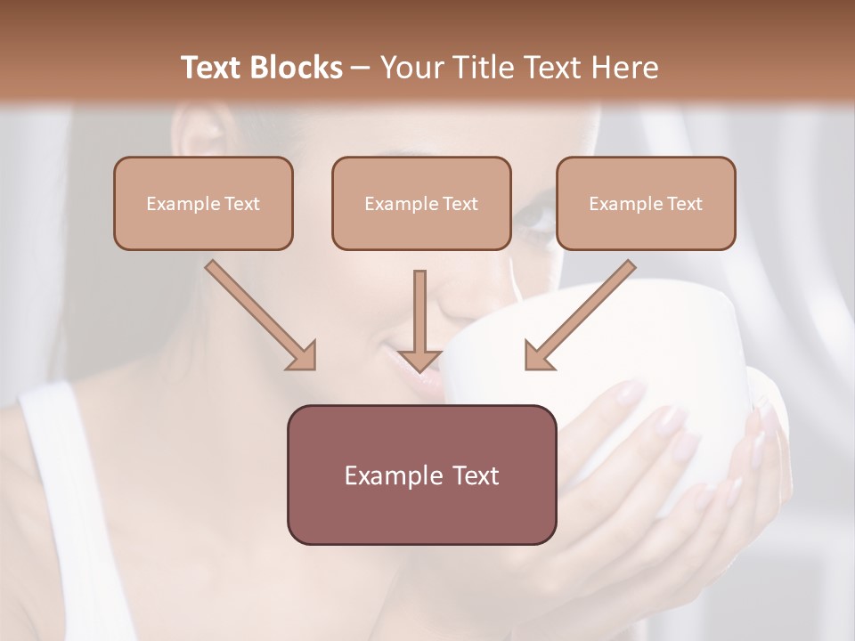 White Beautiful Woman PowerPoint Template