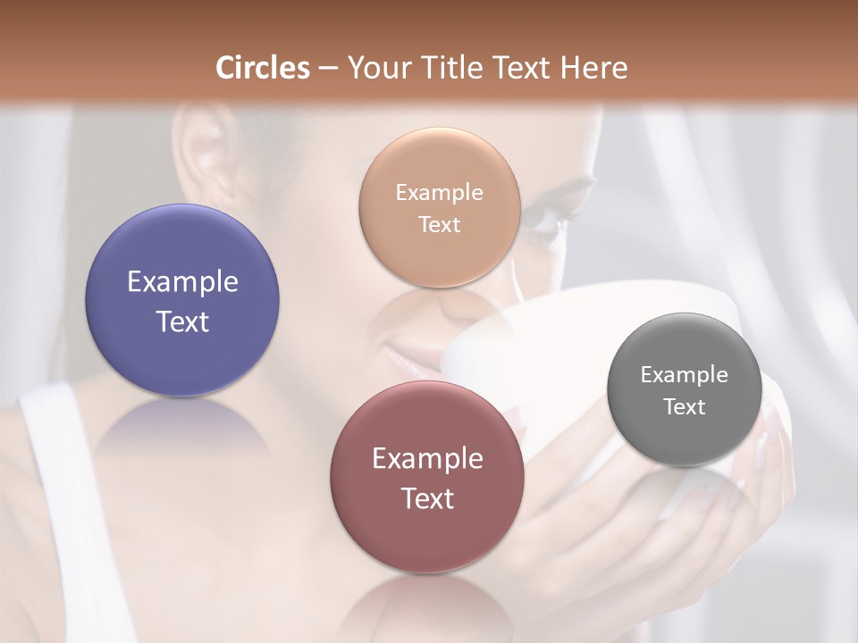 White Beautiful Woman PowerPoint Template