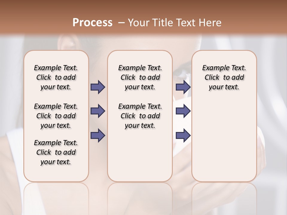 White Beautiful Woman PowerPoint Template