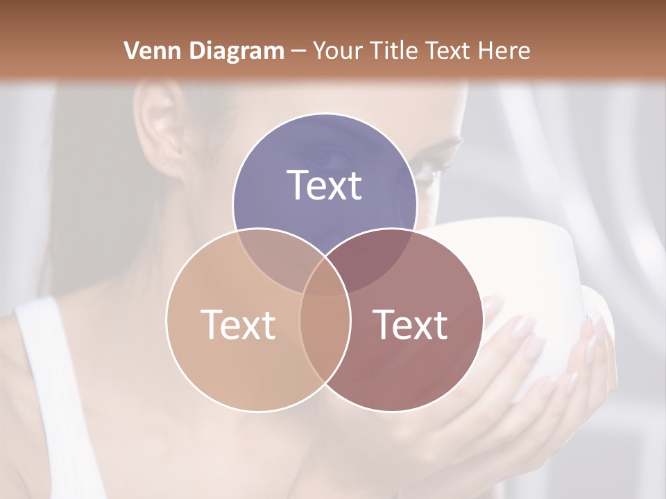 White Beautiful Woman PowerPoint Template