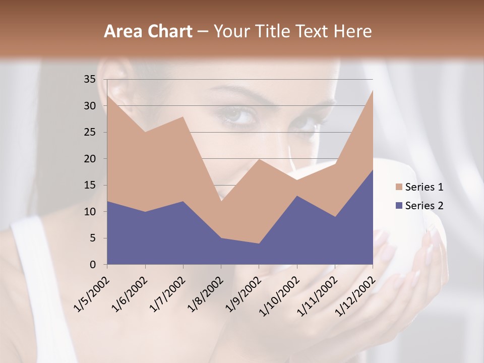 White Beautiful Woman PowerPoint Template
