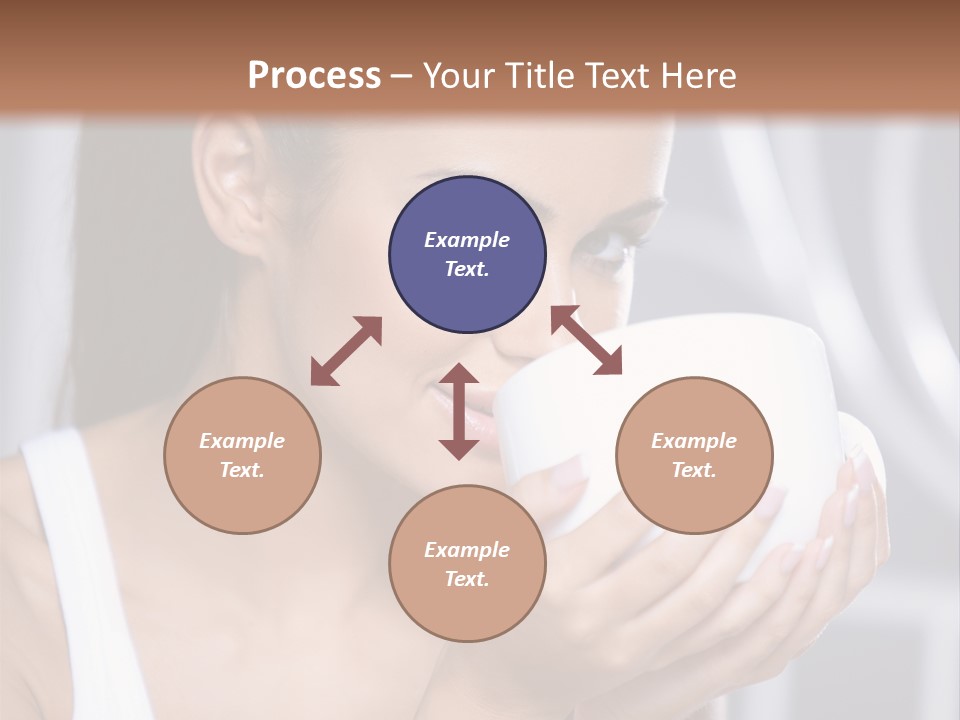 White Beautiful Woman PowerPoint Template