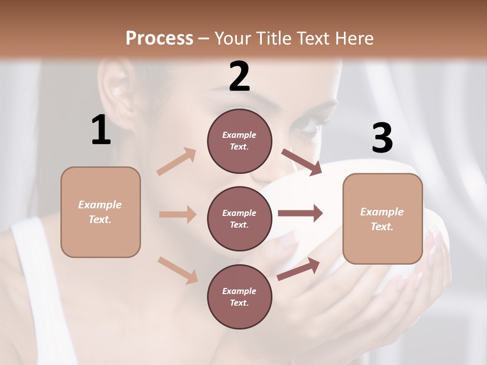 White Beautiful Woman PowerPoint Template