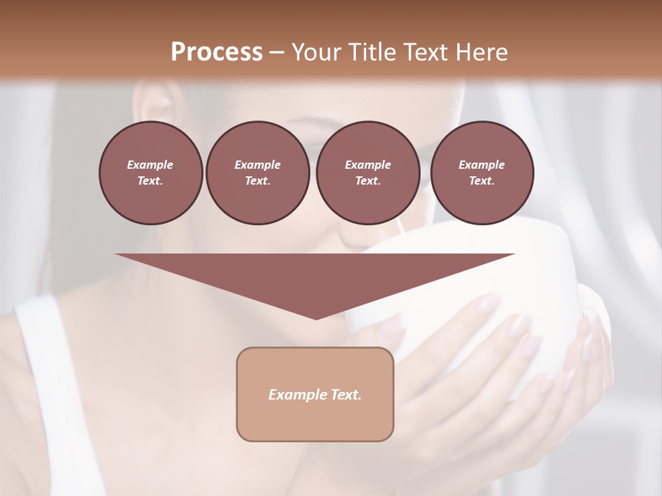 White Beautiful Woman PowerPoint Template