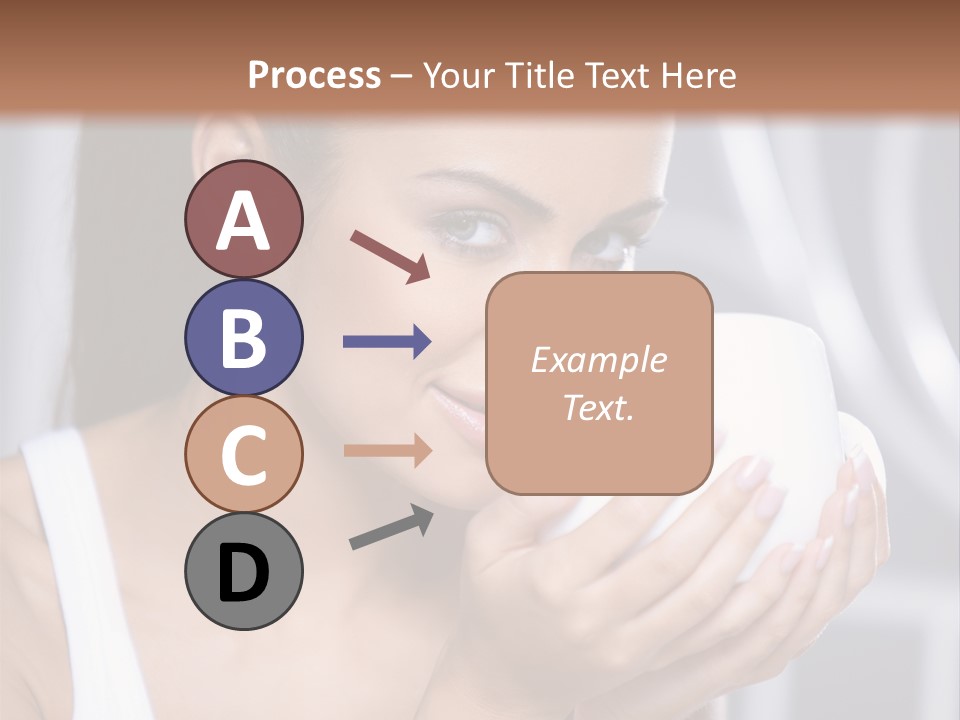 White Beautiful Woman PowerPoint Template