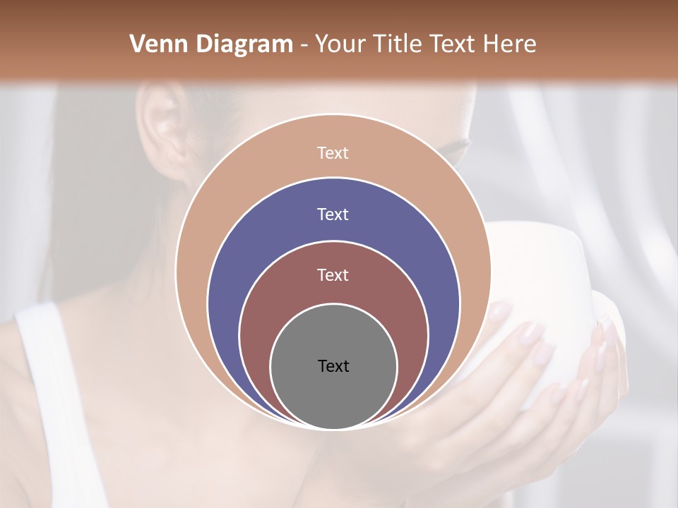 White Beautiful Woman PowerPoint Template
