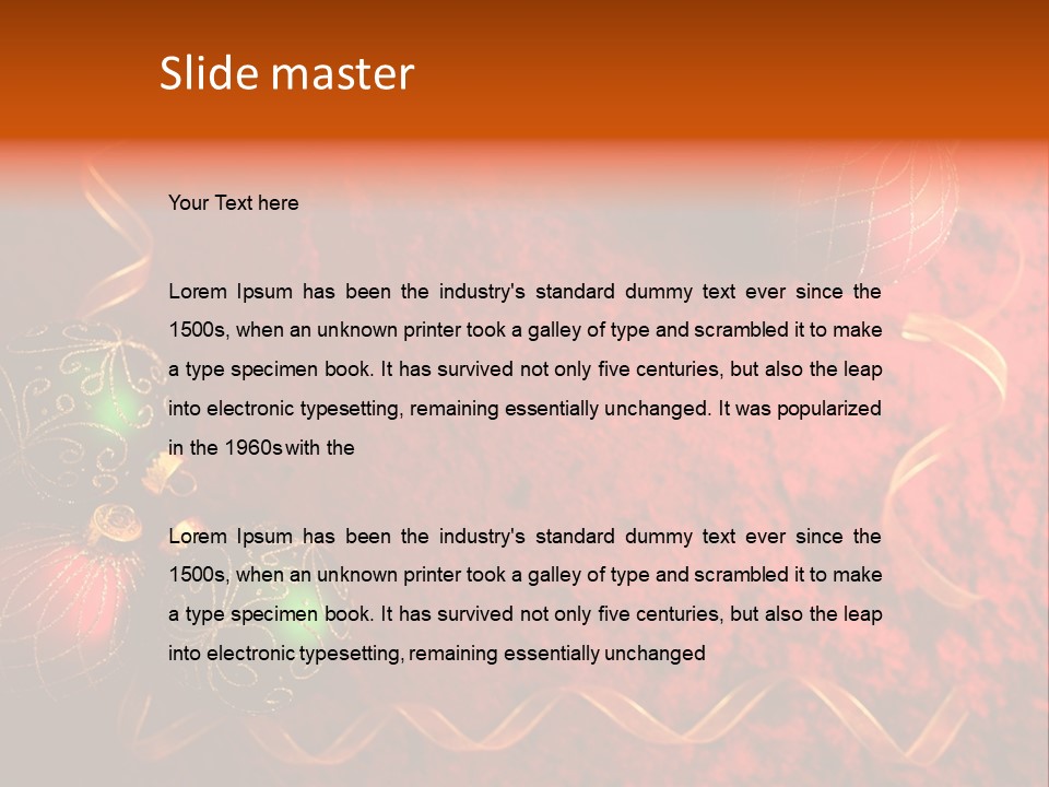 Christmas Decoration PowerPoint Template