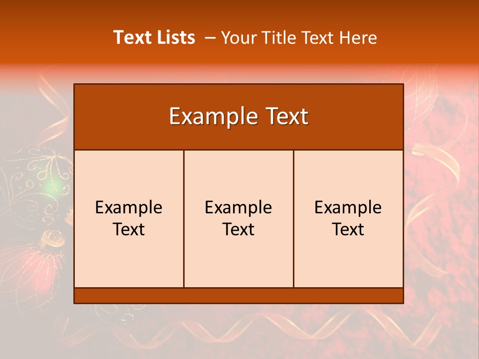 Christmas Decoration PowerPoint Template