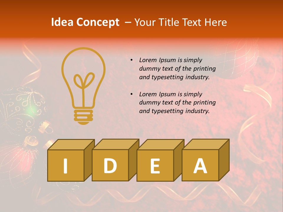 Christmas Decoration PowerPoint Template