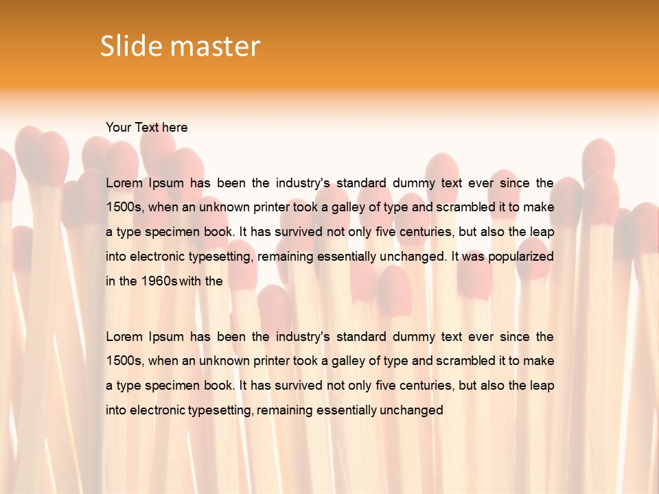 Matches PowerPoint Template