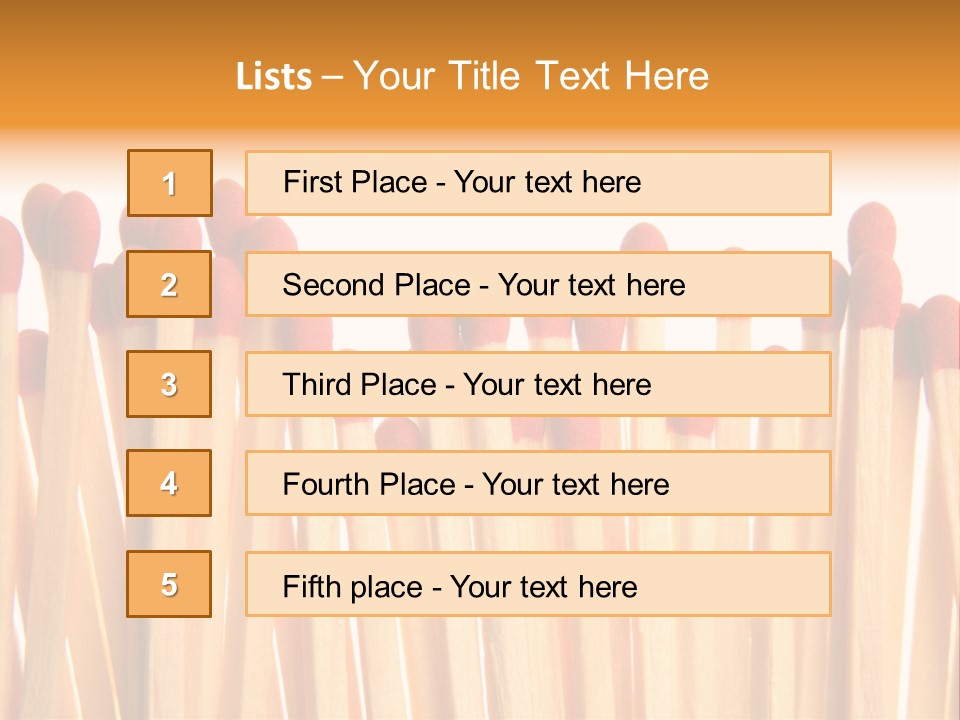 Matches PowerPoint Template