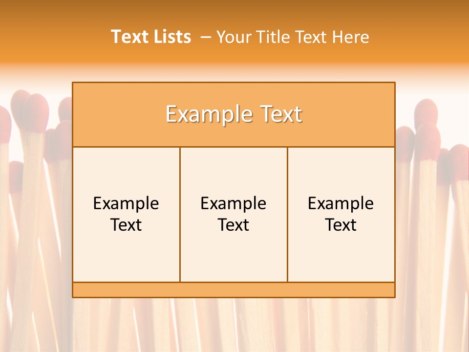 Matches PowerPoint Template